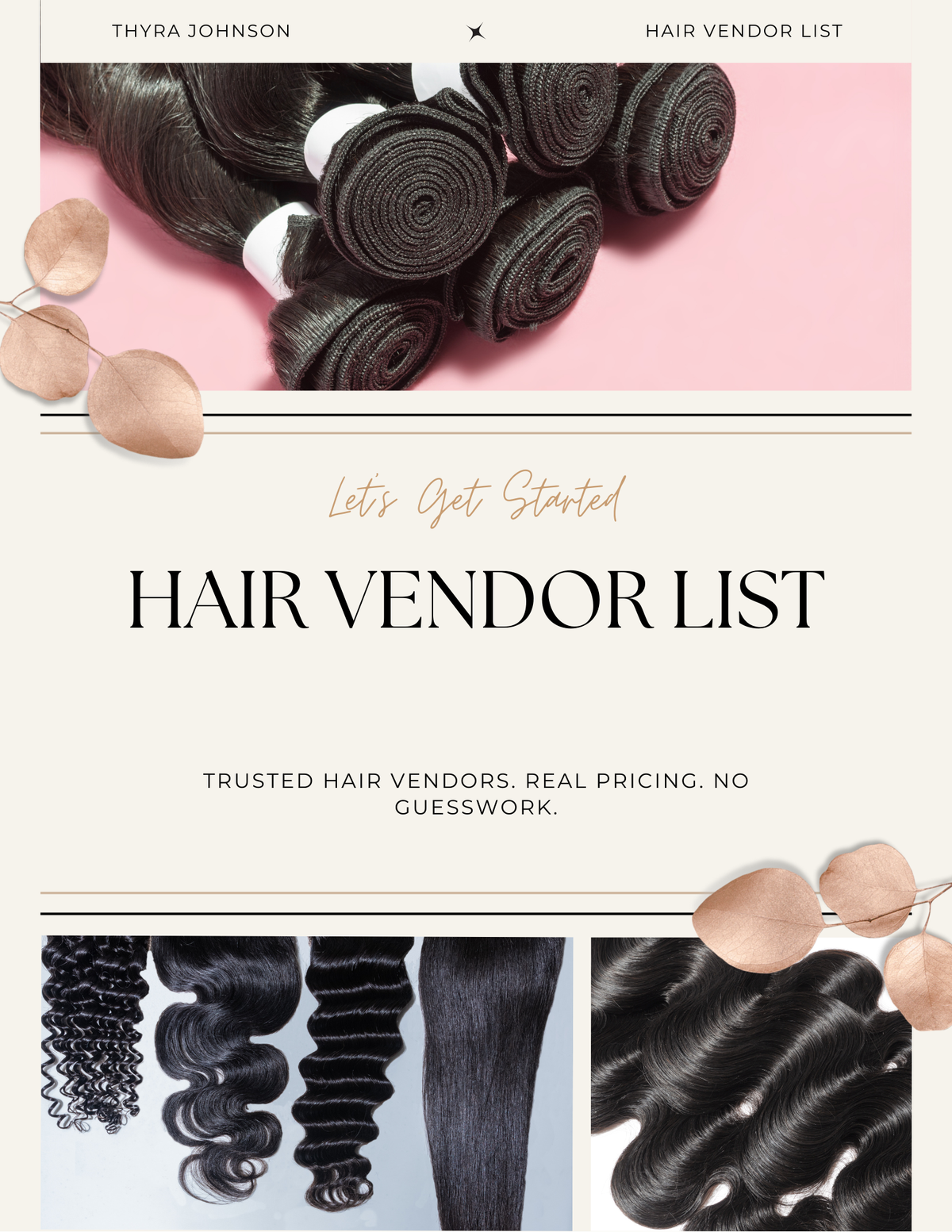 Hair Vendor List ONLY